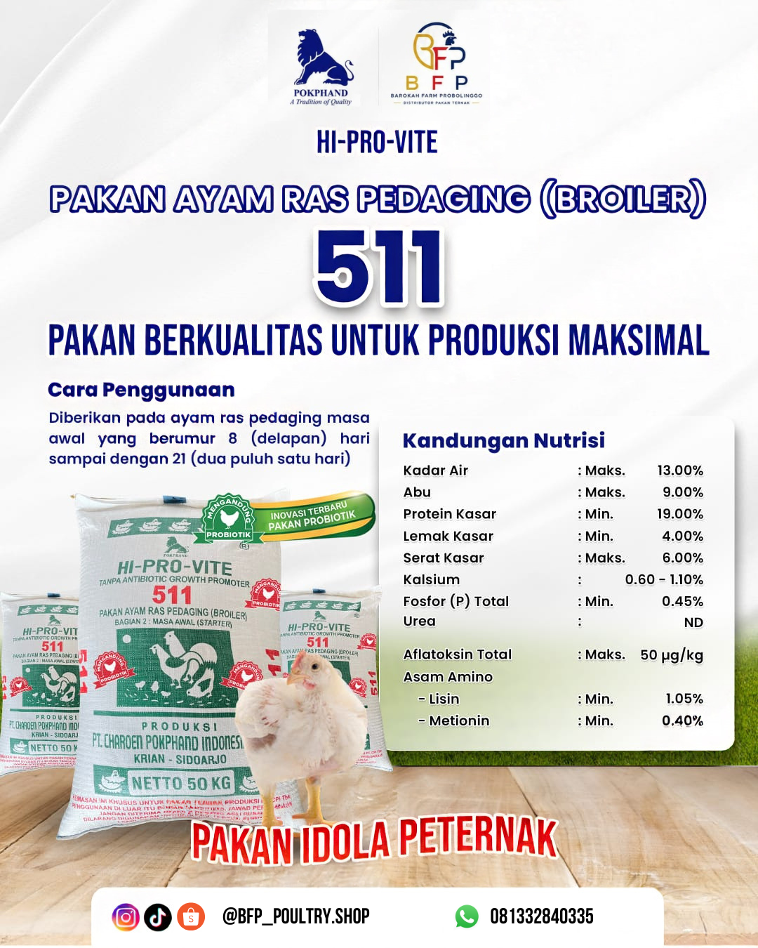 511 Pakan Ayam